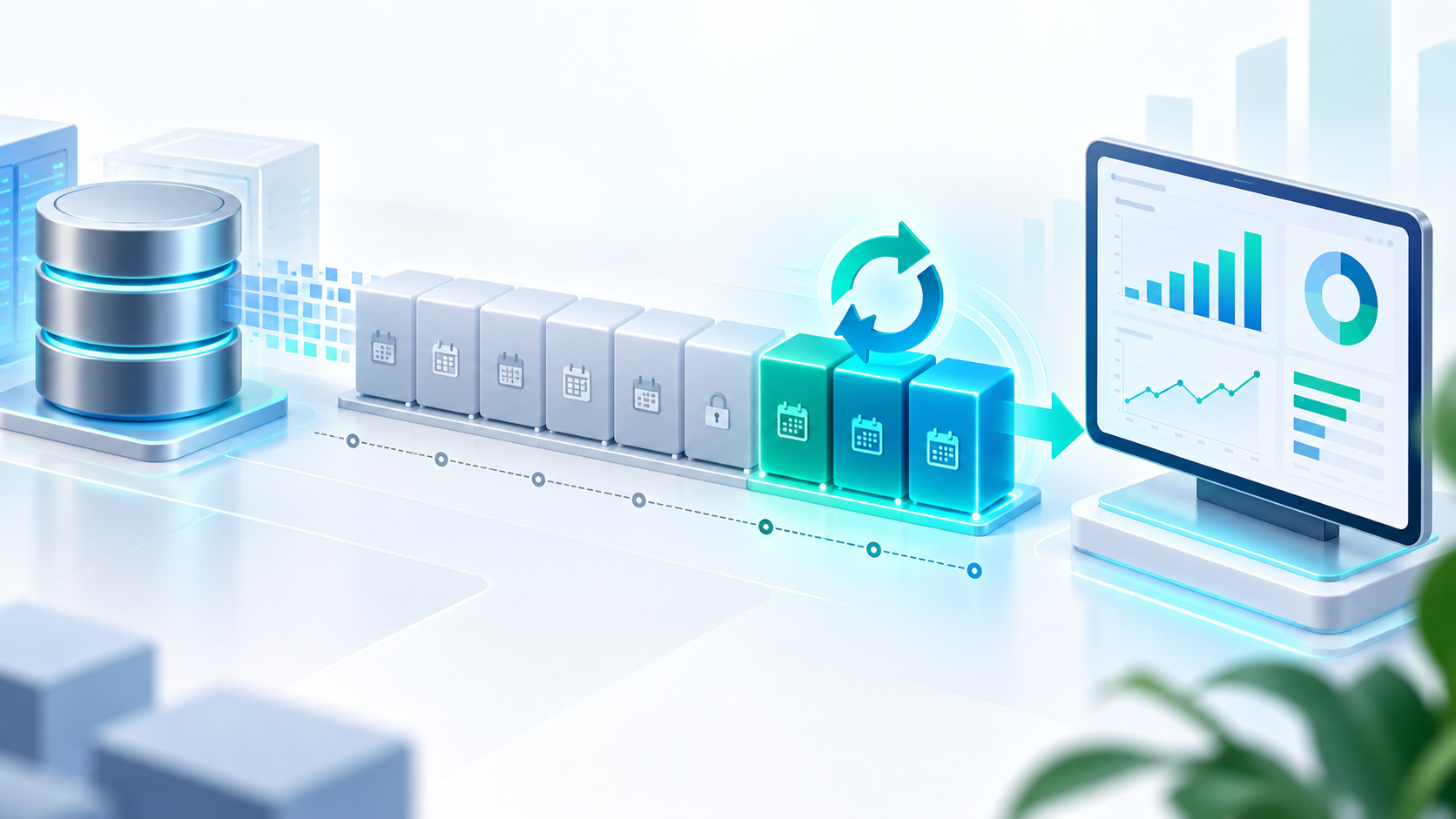Incremental Refresh Power BI tách dữ liệu lịch sử và dữ liệu cần làm mới